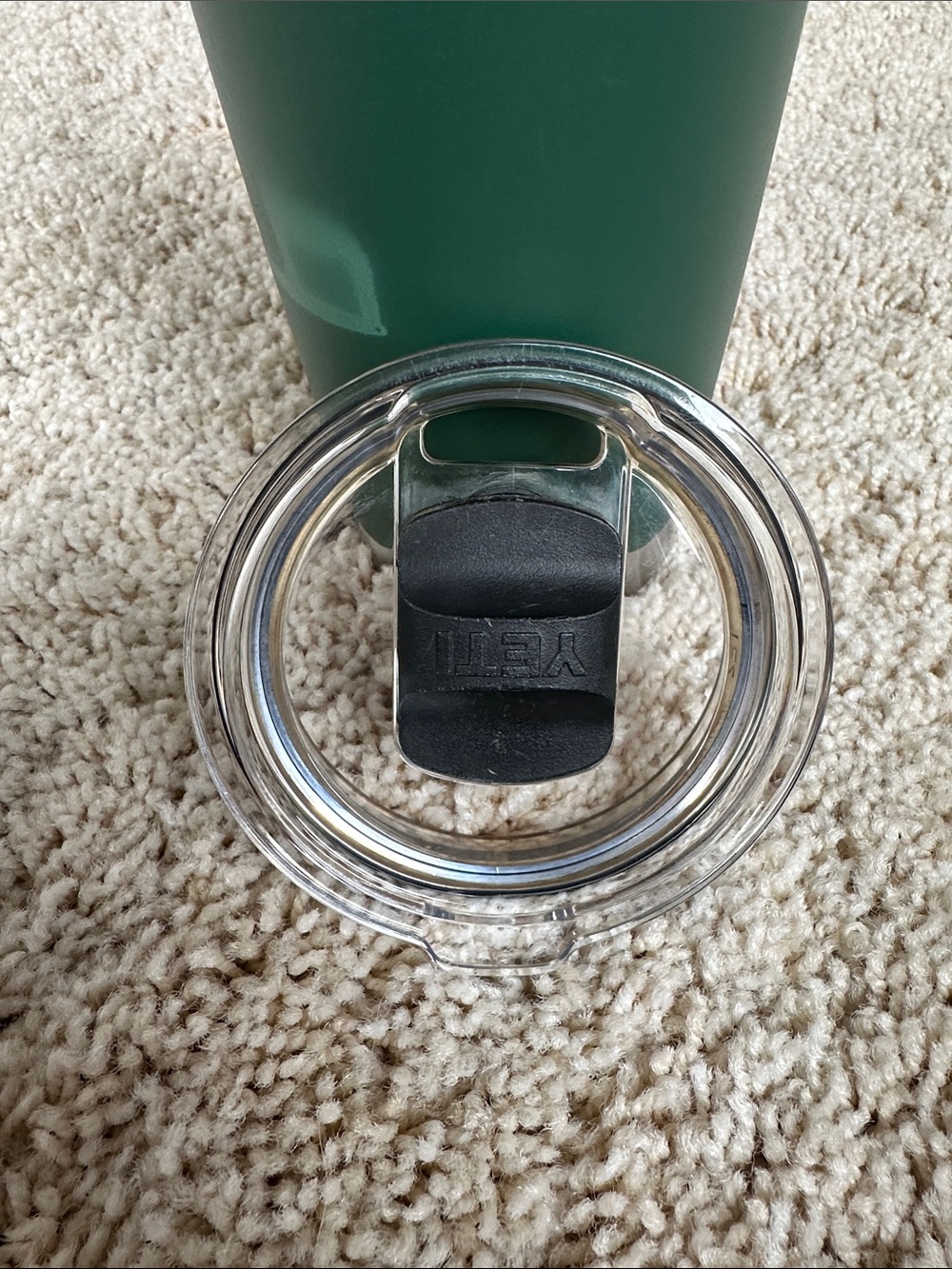 Yeti Forest Green Stainless Tumbler with Silver Accents 20oz - Picture 5 of 6